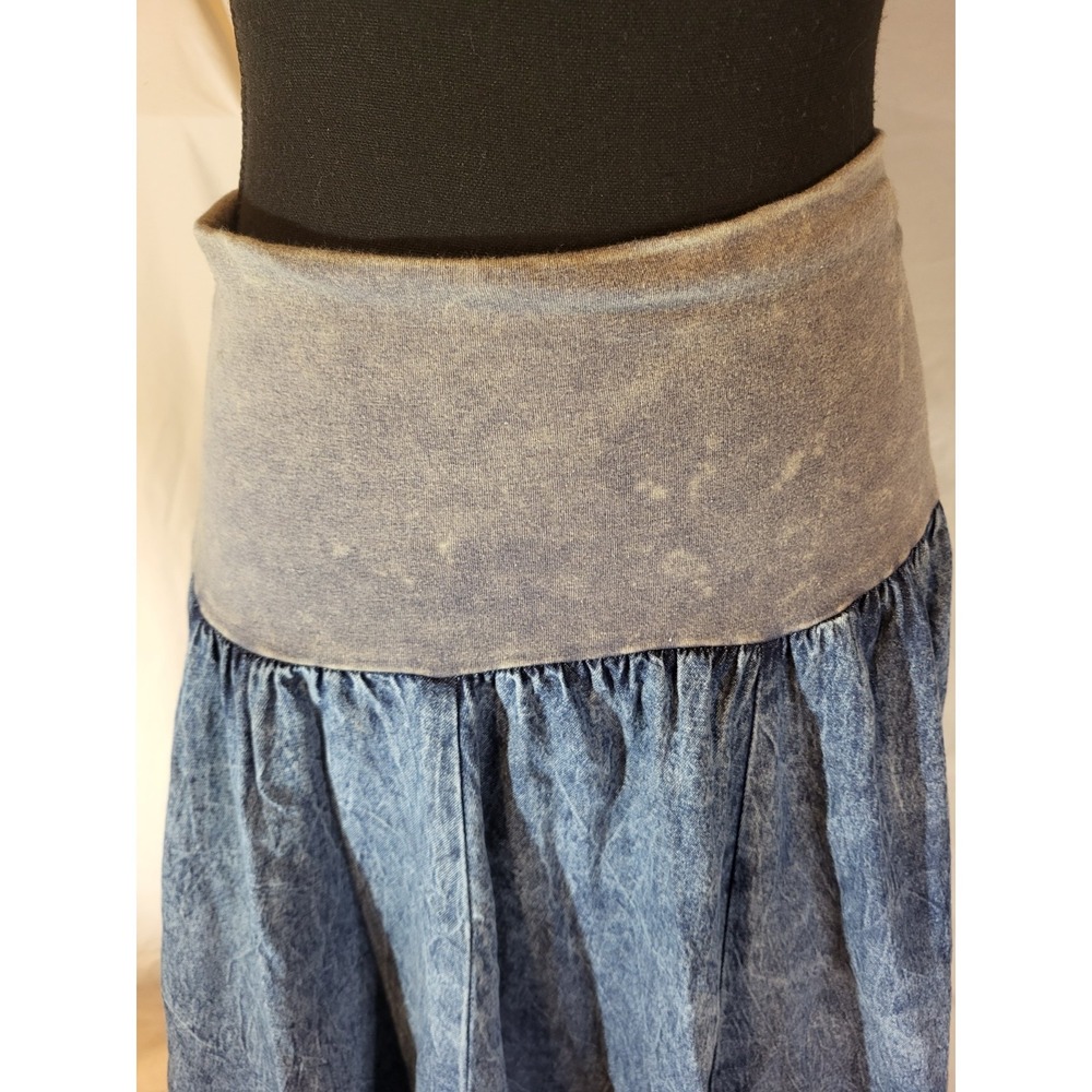 Vita Lita OSFA Denim Convertible Adjustable Skirt - Picture 2 of 7